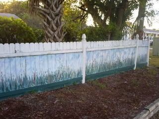 painted fence