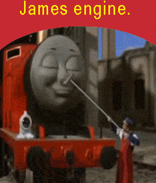 James the tank engine moving gif