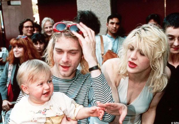 Frances Bean Cobain, Kurt Cobain, Courtney Love Pictures, Images and Photos