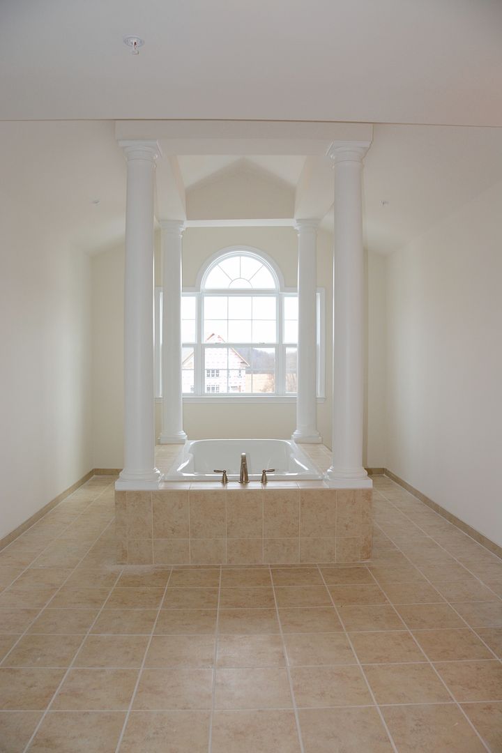 Luxury Master Bath in our Kentmorr floor plan by K&P Builders at Kingsview in Charles County MD.  Sales by Marie Lally, Realtor, of O'Brien Realty of Southern Maryland