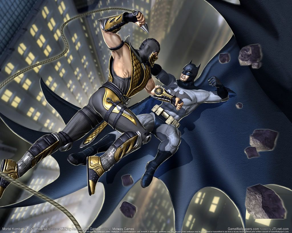 Scorpion Vs Batman Wallpaper Image