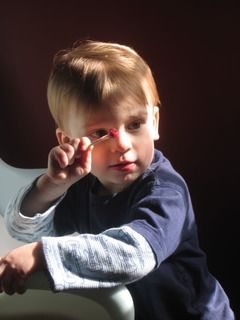 The best part about a haircut?  Lollipops!