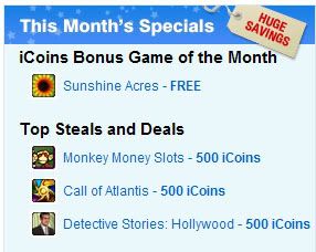 Free Monthy iCoins Game on iWin