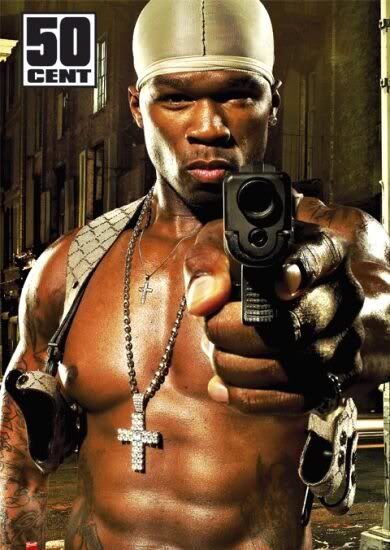 50 Cent with gun Pictures, Images and Photos